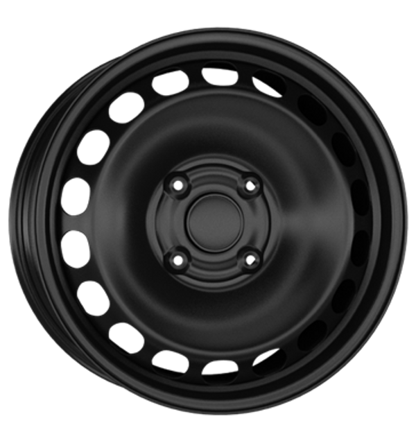 Alcar Stahl Schwarz Stahlfelge 15 Zoll ET44 4x114,3 ML56,5 Image