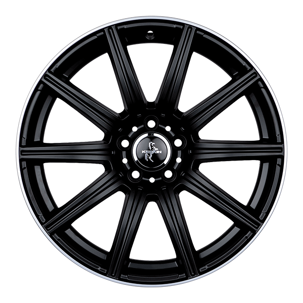 Keskin KT16 Dynamic Matt Black Lip Polish Alufelge 18 Zoll ET30 5x112 ML66,6 Image
