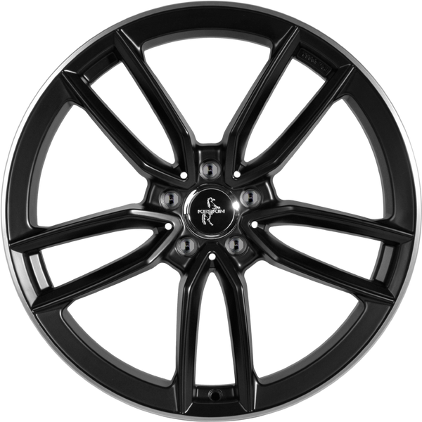 Keskin KT21 Elegance Matt Black Lip Polish Alufelge 20 Zoll ET30 5x112 ML66,6 Image