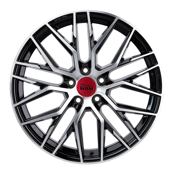 MAM RS4 Black Front Polished Alufelge 20 Zoll ET45 5x112 ML72,6 Image