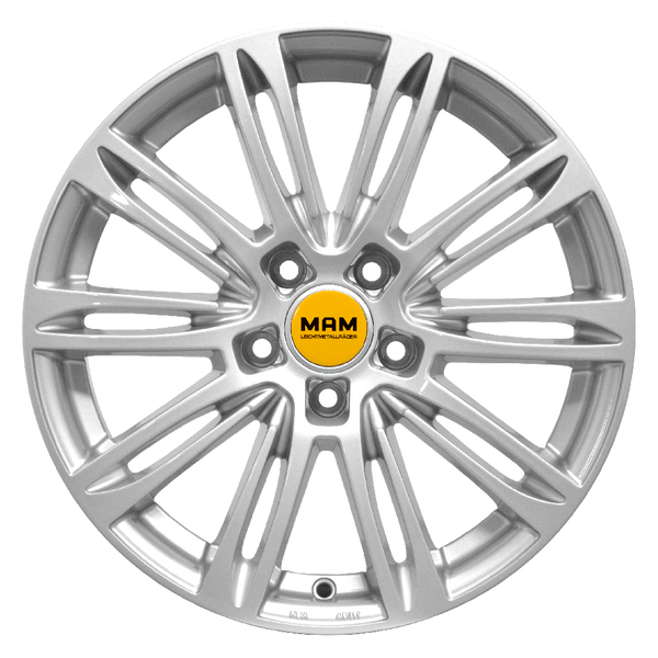 MAM A4 Silver Painted Alufelge 16 Zoll ET48 5x112 ML66,6 Image