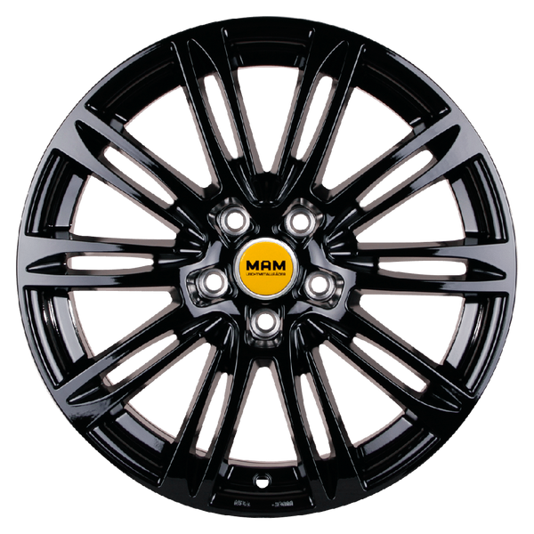 MAM A4 Schwarz Lackiert Alufelge 19 Zoll ET30 5x112 ML66,6 Image