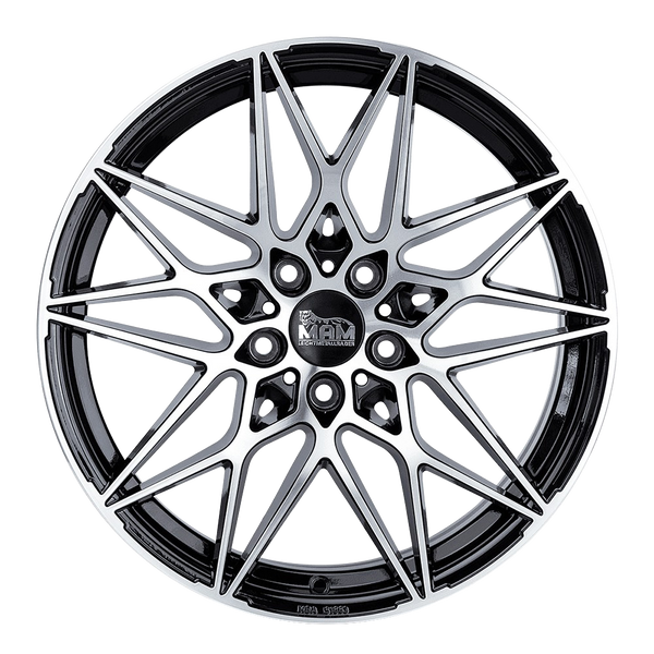MAM B2 Schwarz Frontpoliert Alufelge 20 Zoll ET45 5x112 ML72,6 Image