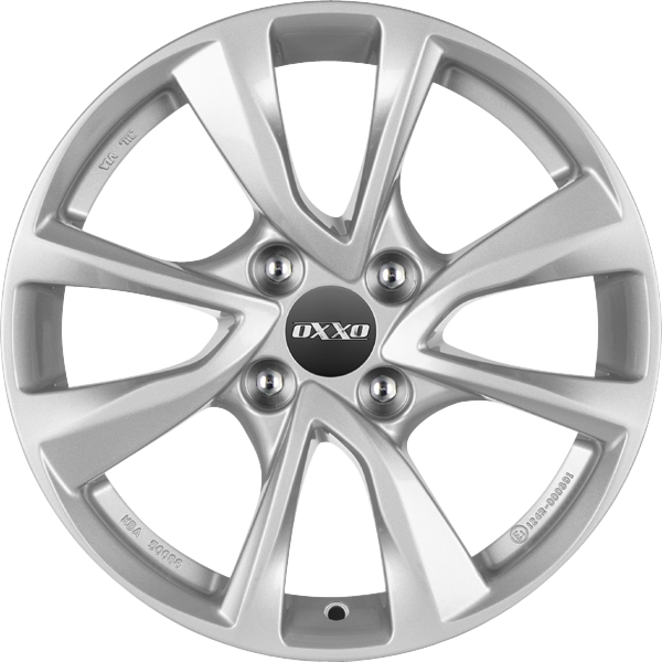 OXXO Oberon 4 Silver Alufelge 15 Zoll ET35 4x100 ML54,1 Image