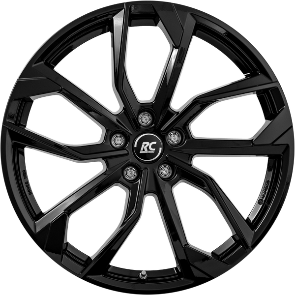 RC-Design RC34 Schwarz Glanz Alufelge 16 Zoll ET47,5 5x108 ML63,4 Image