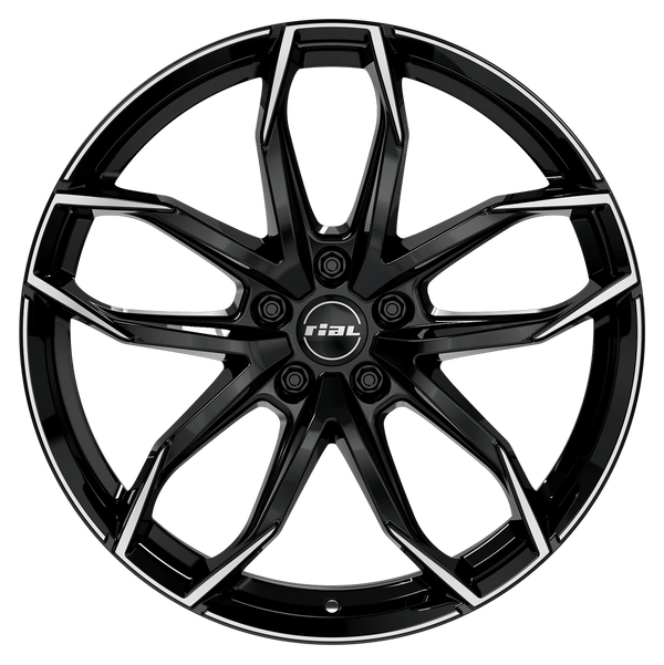 Rial Lucca Diamant-schwarz Frontpoliert Alufelge 16 Zoll ET50 5x114,3 ML67,1 Image