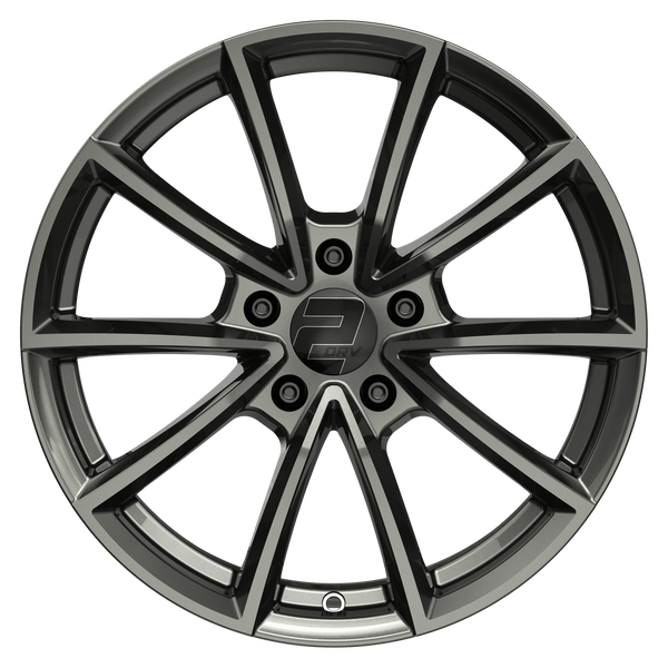 2DRV WH28 Dark Gunmetal Lackiert Alufelge 19 Zoll ET40 5x114,3 ML72,6 Image