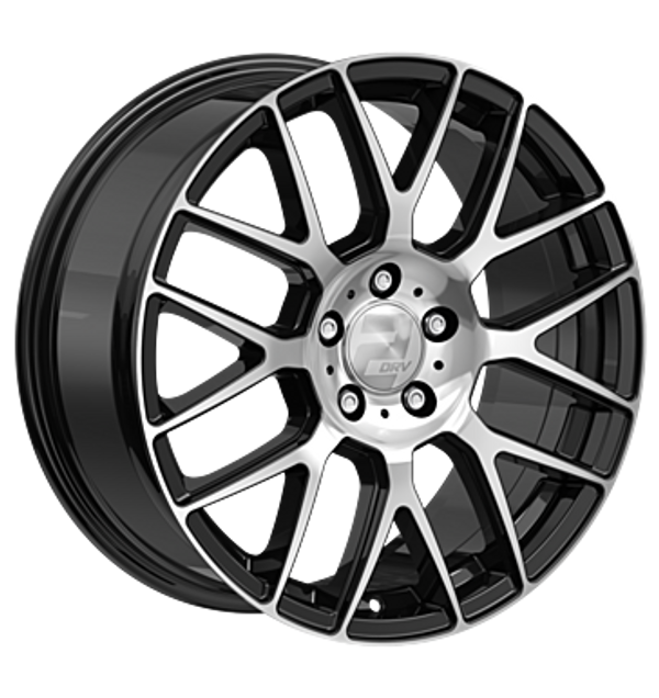 2DRV WH26 Schwarz Hochglanzpoliert Alufelge 17 Zoll ET45 5x108 ML72,6 Image