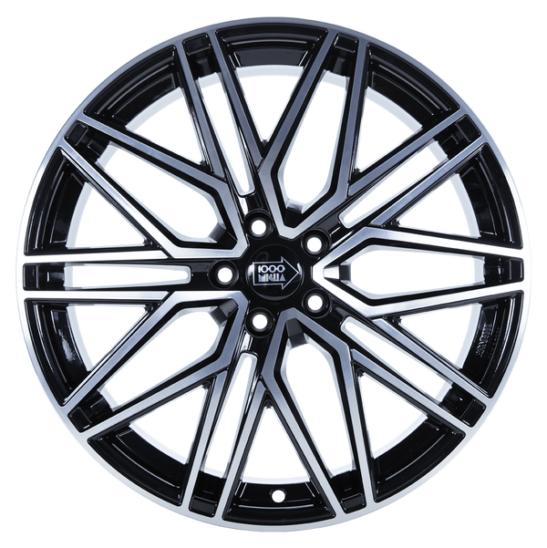 1000Miglia MM1023 Black Polished Alufelge 20 Zoll ET45 5x108 ML73,1 Image