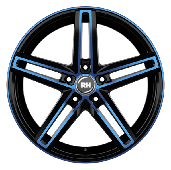 RH DG Evolution Color Polished - Blue Alufelge 18 Zoll ET35 5x120 ML72,6 Image