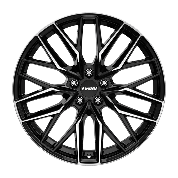 itWheels Xana Gloss Black Polished Alufelge 18 Zoll ET48 5x112 ML70,1 Image