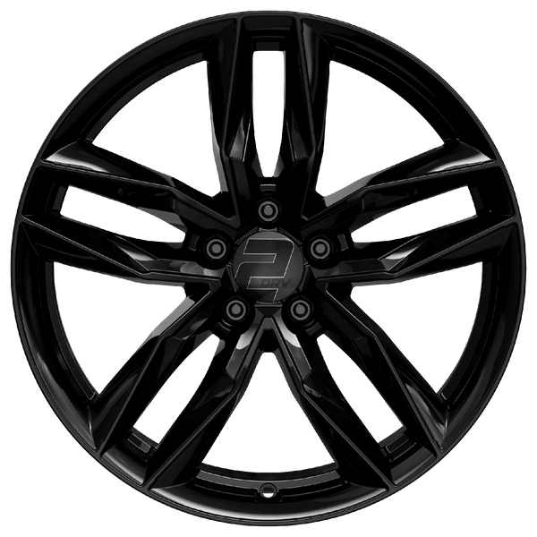 2DRV WH40 Schwarz Glänzend Lackiert Alufelge 19 Zoll ET40 5x112 ML66,6 Image