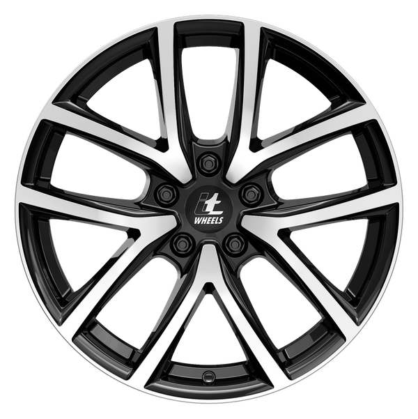itWheels Mira Gloss Black Polished Alufelge 19 Zoll ET30 5x112 ML70,1 Image