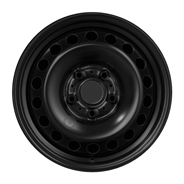 Accuride Stahl Schwarz Lackiert Stahlfelge 15 Zoll ET38 5x100 ML57 Image