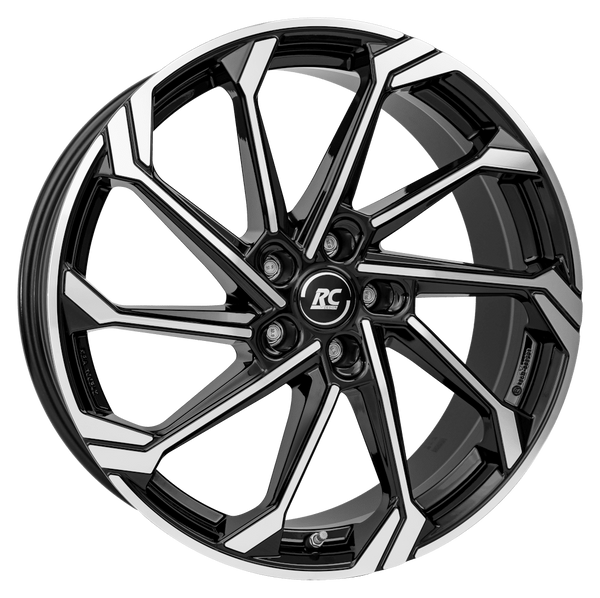 RC-Design RC36 Schwarz Glanz Vollpoliert Alufelge 19 Zoll ET35 5x112 ML66,6 Image